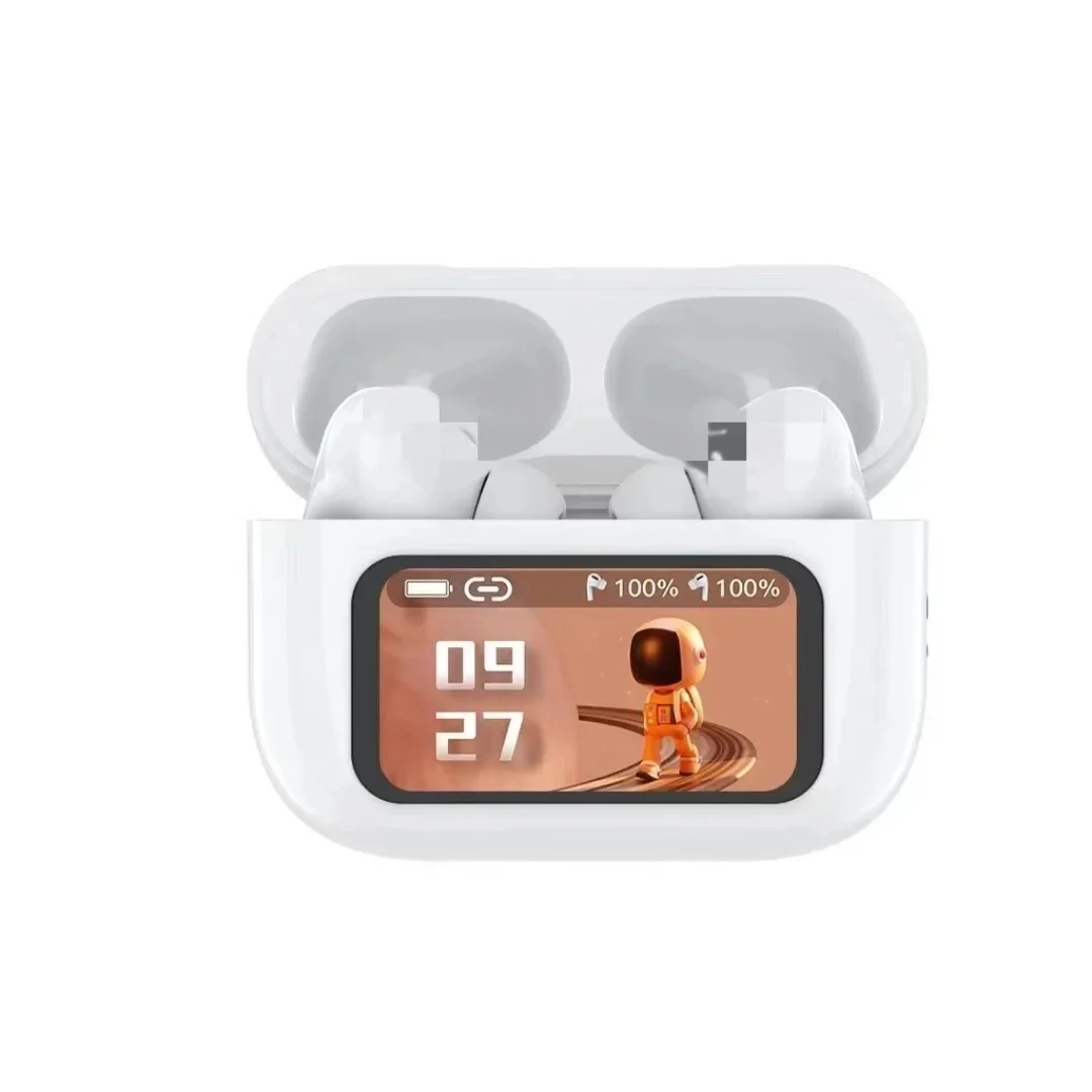 A9 AirPods Pro with Touch Display - Advanced ANC Wireless Earbuds, Smart Touch Control, and Extended Battery Life